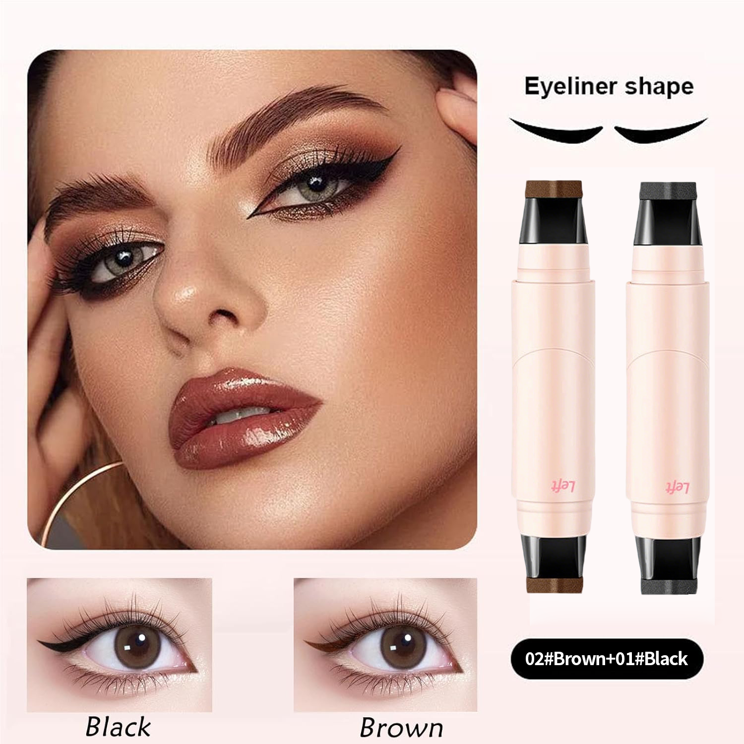 Final 3 Hours: 60%OFF🔥 Rotating Eyeliner Stamp Pen for Easy Cat Eyes