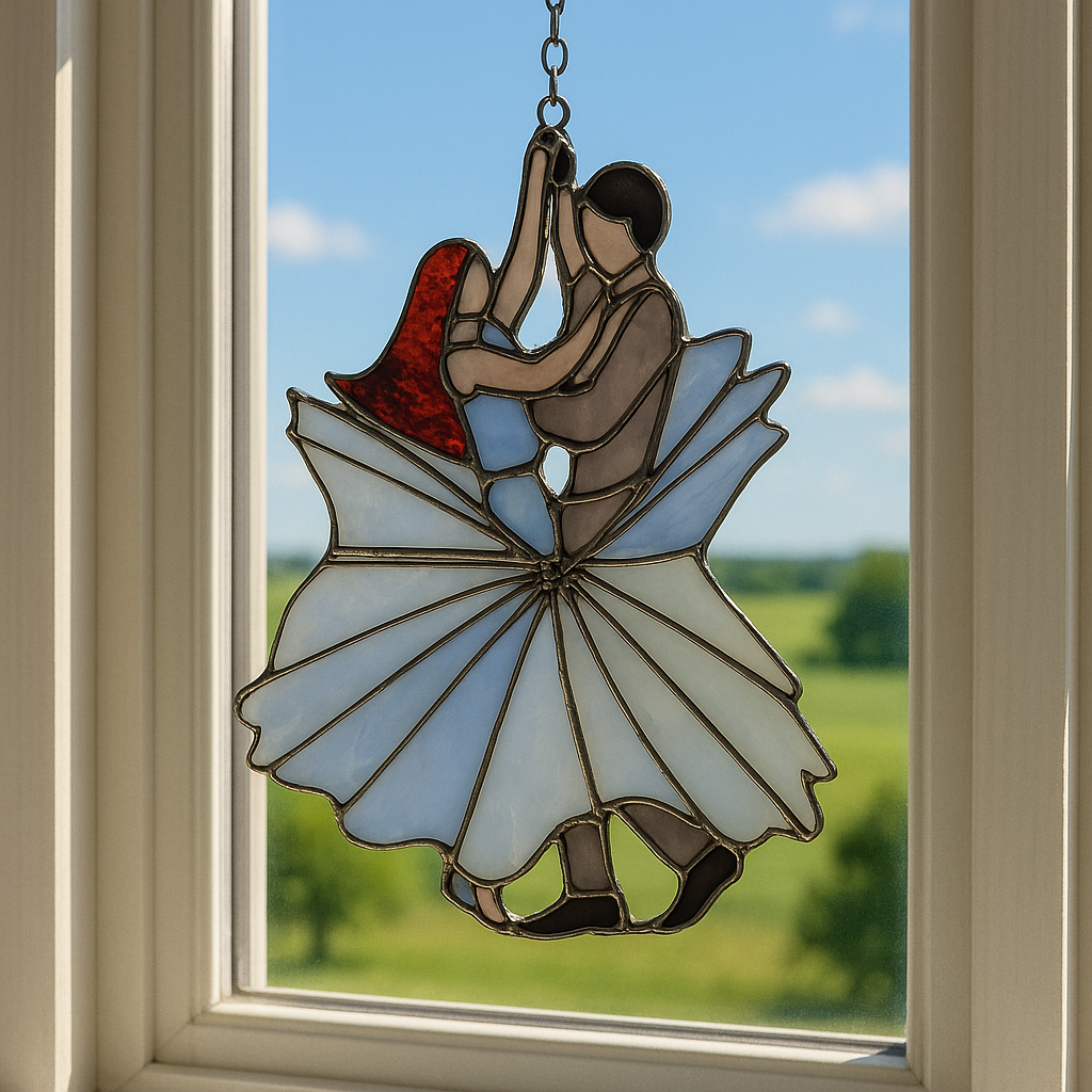 🔥LAST DAY 59% OFF -💃🤘 Handmade Stained Glass Spinner