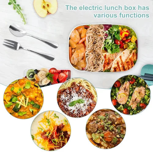 🎁Black Friday Sale - Limited time 49% OFF🖤2-in-1 Portable Dual Voltage Electric Lunch Box